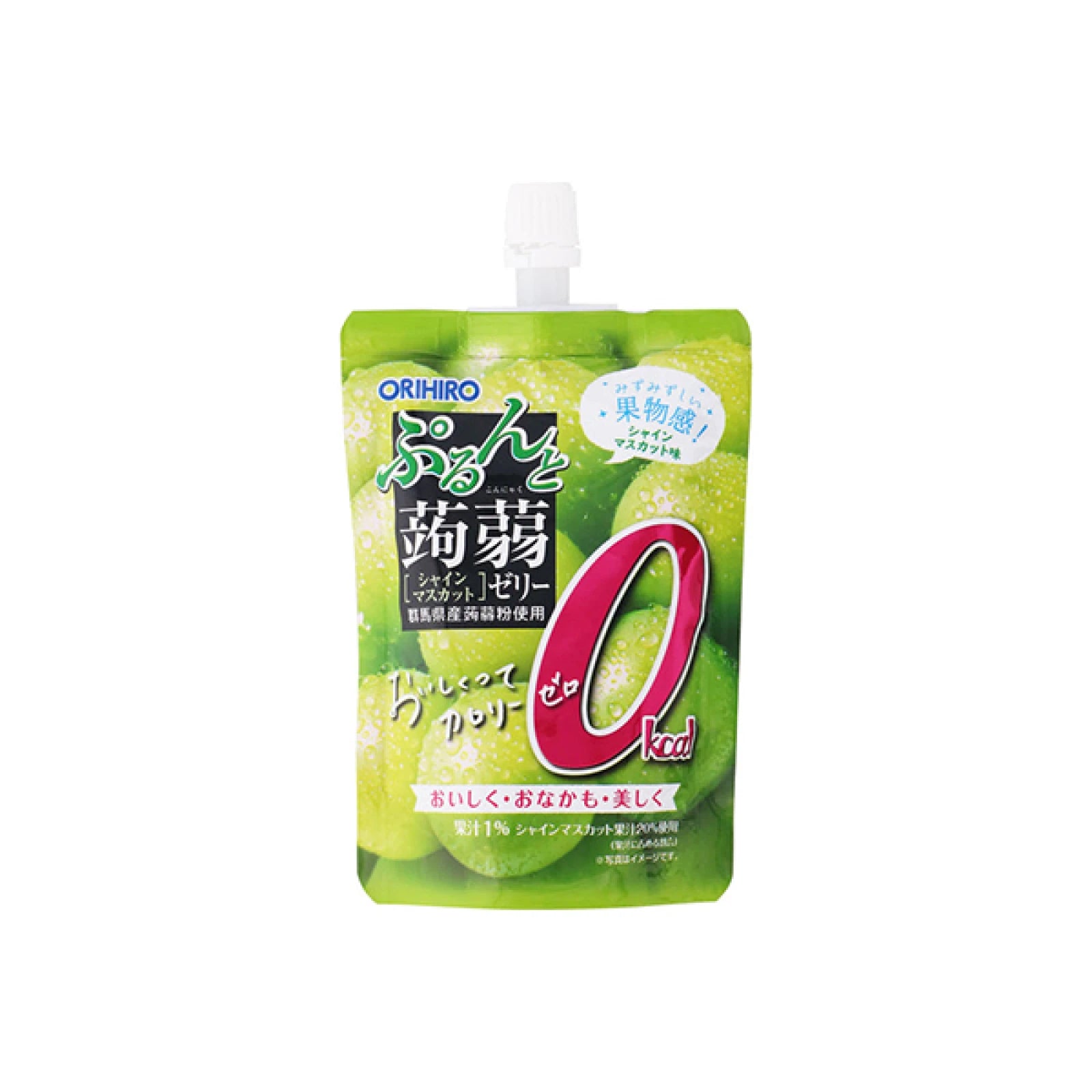 오리히로 곤약젤리 스탠딩 0칼로리 샤인머스캣맛 130g