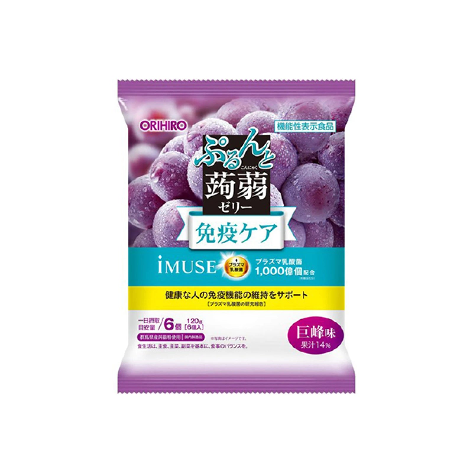 오리히로 파우치 플라즈마 유산균 (거봉 맛) 6개입