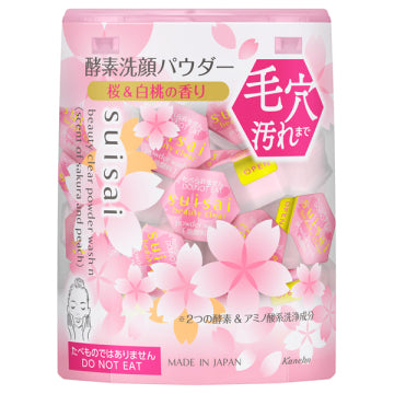 뷰티 클리어 파우더 워시 N / 0.4 g × 32 개 / 벚꽃 & 흰 복숭아 향기
