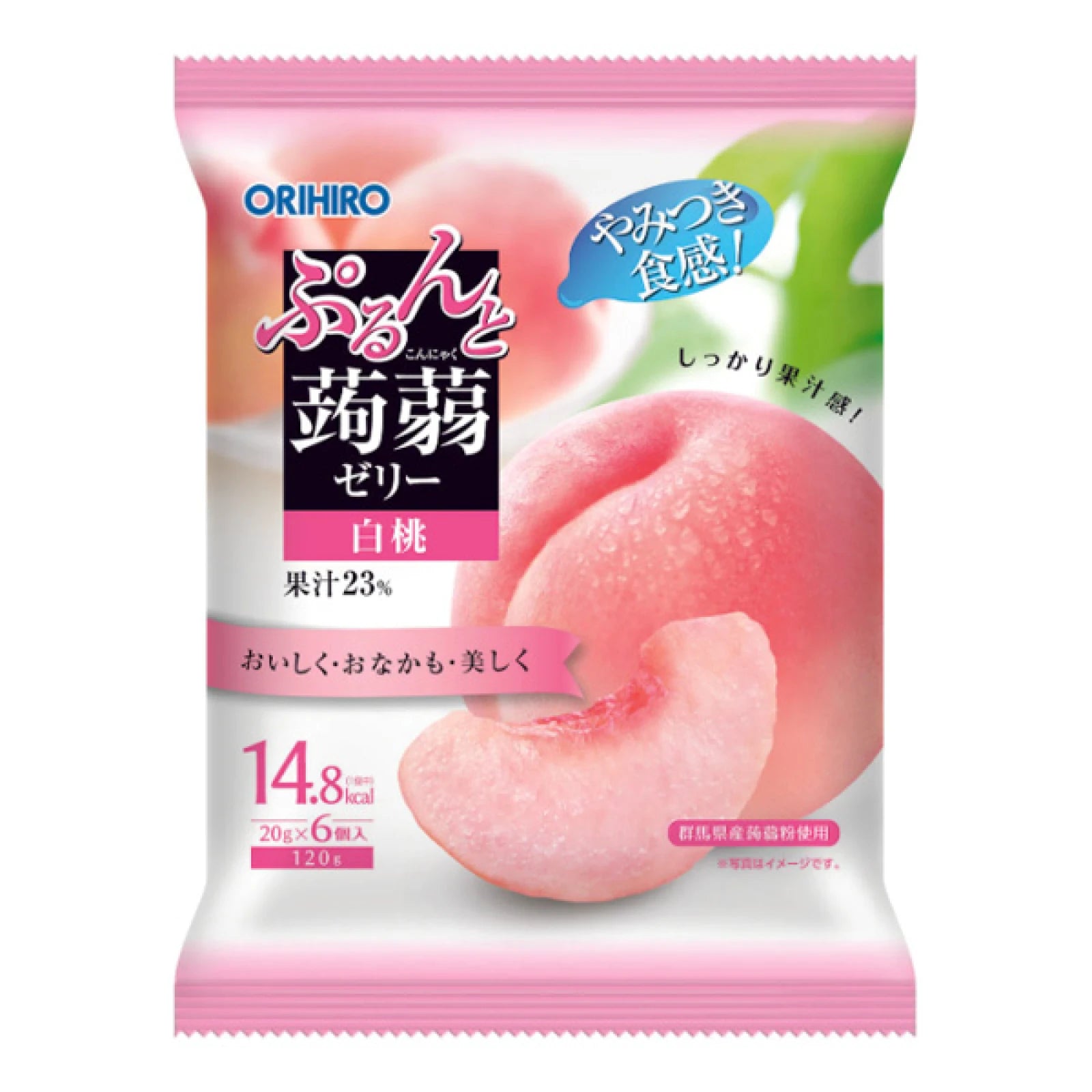 오리히로 곤약젤리 파우치 백도맛 6개입