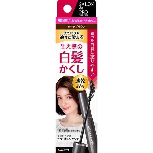 살롱도 프로 칼라 온 리터치 백발 카쿠시 EX 다크 브라운 (15ml) / 살롱 도프로
